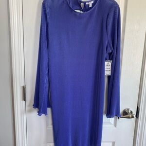 Women’s cocktail Periwinkle Ribbed Dress